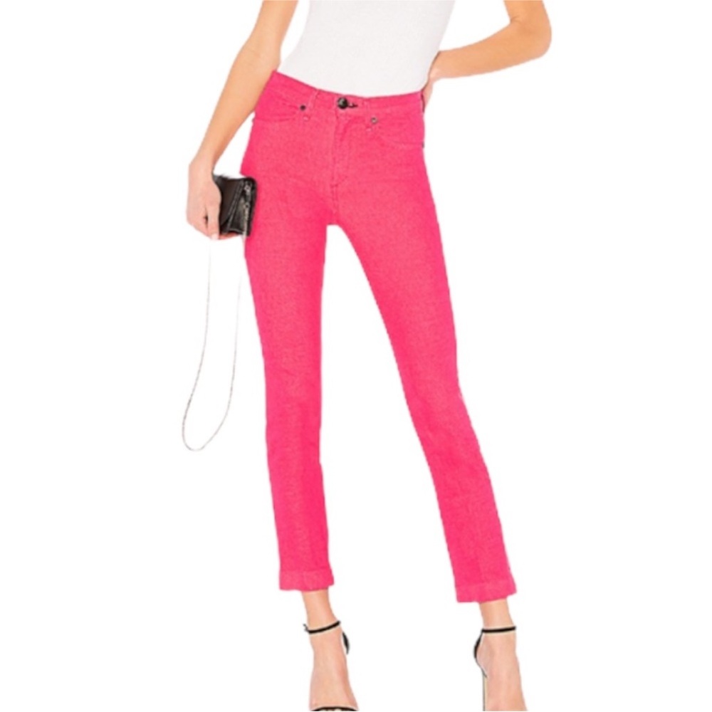 Rag & Bone Bull Pink Ankle‎ Cigarette Jeans